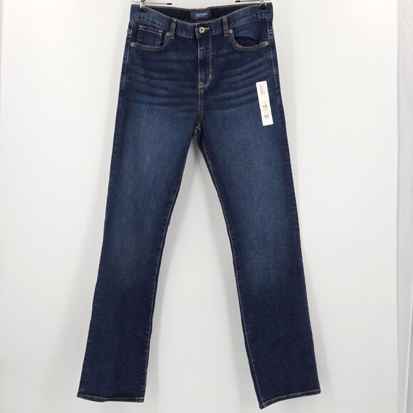 Old Navy Flex Straight Leg Jeans Womens Size 18 Blue Western Country Basic Norm - Picture 1 of 3